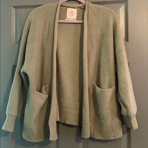 Green Comfy Cardigan